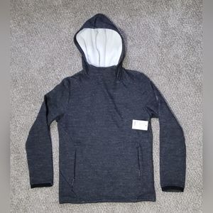 NWT Mens FLX Dark Heathered Gray Hoodie Size Small
